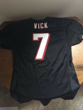 2002 Reebok NFL Atlanta Falcons Vick 7 Game Issued Jersey Signed & Inscribed 2