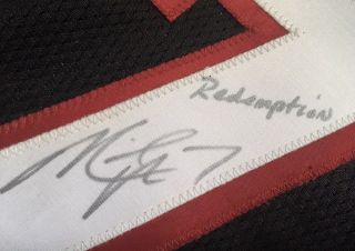 2002 Reebok NFL Atlanta Falcons Vick 7 Game Issued Jersey Signed & Inscribed 7