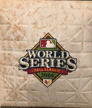 2008 World Series Game Philadelphia Phillies 1st Base Game 5