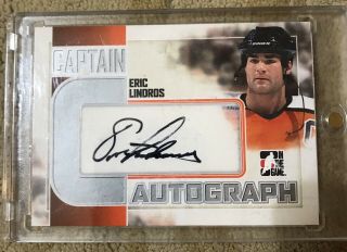 2011 Eric Lindros In The Game Captain Autograph Silver