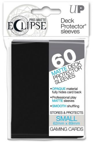 60 Ultra Pro - Matte Eclipse Black Small Mini Deck Protector Card Sleeves 85386