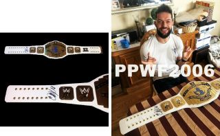 Wwe Finn Balor Hand Signed Autographed Intercontinental Belt With Proof And