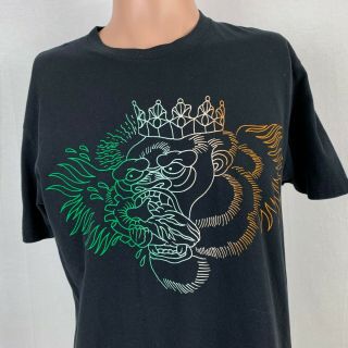 Reebok Conor Mcgregor Notorious Dragon T - Shirt Ufc Mma Black Size Large
