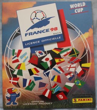 Rare Vintage Panini France 98 World Cup Reprint Full Album 100 Official
