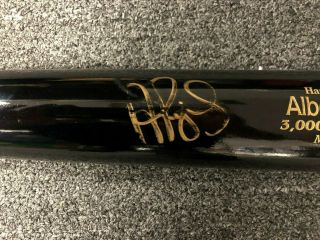 Albert Pujols Signed Handcrafted For 3,  000th Hit Bat 34 