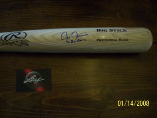 Chris Chambliss Signed Autograph Full Size Baseball Bat Leaf Authentics Yankees