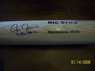 Chris Chambliss Signed Autograph Full Size Baseball Bat Leaf Authentics Yankees 3