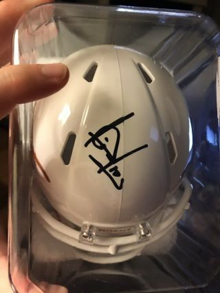 Vince Young Signed Texas Longhorns Riddell Speed Mini - Helmet With
