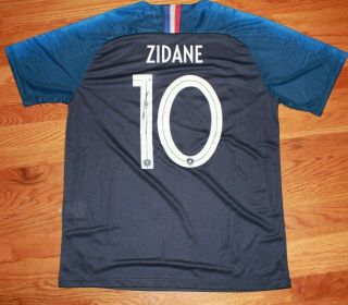 Zinedine Zidane France Signed Autographed Authenticated Jersey