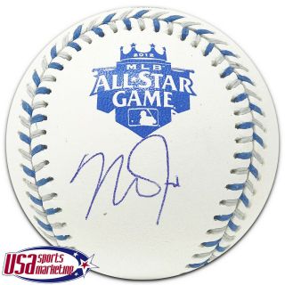 Mike Trout Angels Signed Autographed 2012 All Star Game Baseball Mlb Auth