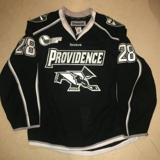 Providence College Game Worn Jersey Size 52 Fight Strap Reebok Black 28