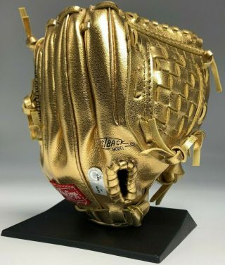 Derek Jeter Signed Miniature Gold Glove Award AUTO Yankees Steiners/MLB Hologram 4