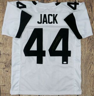 Myles Jack Autographed Pro Style Custom White Jersey Jsa Authenticated