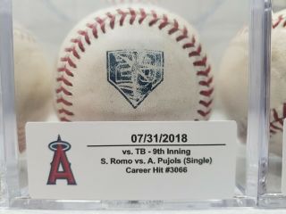 Albert Pujols Single 3066 Game 20th Anniversary Baseball 7/31/18 Mlb