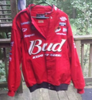 Dale Earnhardt Jr.  Budweiser Nascar Jacket Size Xl Chase Authentics Drivers Line