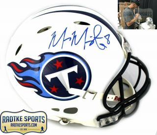 Marcus Mariota Signed Tennessee Titans Speed Full Size Nfl Helmet
