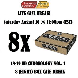 18 - 19 Ud Chronology 8 (eight) Box Case Break 1377 - Vancouver Canucks