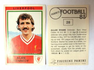 26 Figurine PANINI FOOTBALL 85 English FA 1985 Stickers Arsenal Liverpool, 5