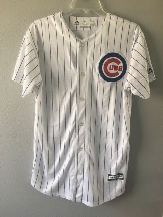 Anthony Rizzo 44 Chicago Cubs World Series Cool Base Kids Jersey Size Xl 18/20
