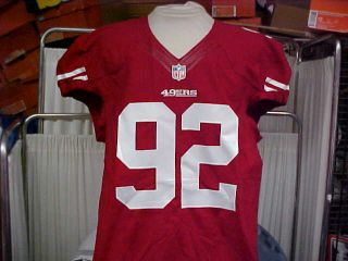 2013 Nfl San Francisco 49ers Game Worn/team Issued Jersey Player 92 Size 50