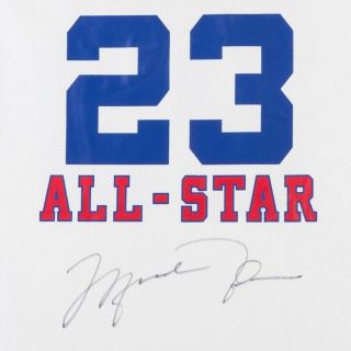 Michael Jordan Signed Autographed 1985 Mitchell & Ness All - Star Jersey Bulls UDA 2