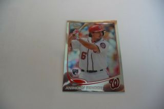 Anthony Rendon Nats 2013 Topps Chrome Rookie Card Mb - 5