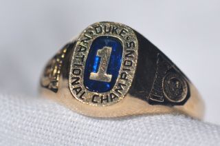 Duke Blue Devils National Championship Ring,  Women’s Basketball 91 - 92,  10k Gold