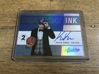 Kevin Knox 2018 - 19 Absolute Draft Day Ink Level 2 07/25