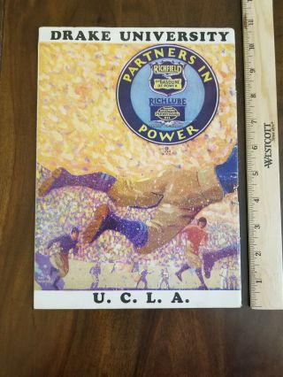 1927 UCLA vs Drake University Football Program Played at Los Angeles California 2