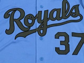 MAURER sz 48 37 2018 Kansas City Royals game Jersey issued Memorial Day 5 Star 4