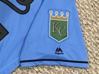 MAURER sz 48 37 2018 Kansas City Royals game Jersey issued Memorial Day 5 Star 5