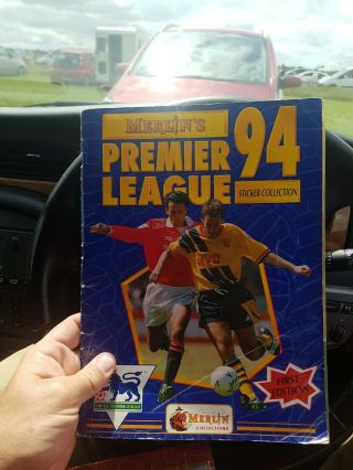 Merlin Premier League 94 100 Complete Sticker Album 1994 Full Rare