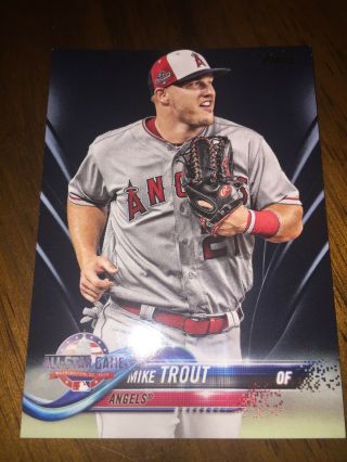 2018 Topps Update Mike Trout Black Parallel 1 /67 1/1 Angels