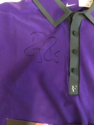 roger federer game worn with auto world tour finals 2012 with LOA 2
