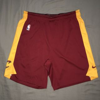 Nike Authentic Team Issued Cleveland Cavaliers Nba Game Shorts Size Xl Pro Cut