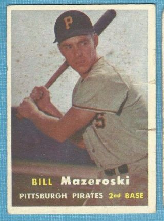 1957 Topps 24 Bill Mazeroski Pirates Combined