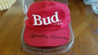Mickey Mantle Hand Signed Autographed 1987 Budweiser Hat/cap W/ From Psa/dna