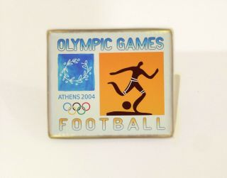 Olympic Games Athens 2004 Football Pin Badge
