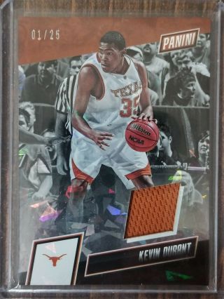 2019 Panini The National Kevin Durant Cracked Ice Jersey Relic 01/25 Texas Km