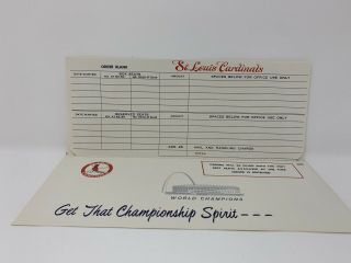 1968 World Series Game 7 Full Ticket & All Paperwork Cardinals Vs Tigers 3