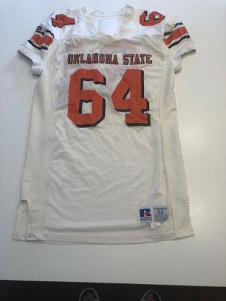 Game Worn Oklahoma State Cowboys Football Jersey 64 Size 54