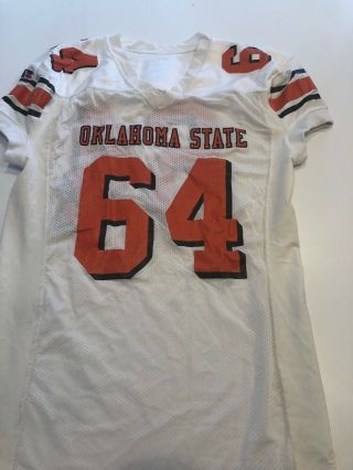 Game Worn Oklahoma State Cowboys Football Jersey 64 Size 54 2