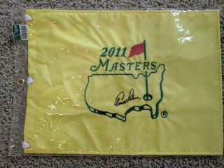 Arnold Palmer Autographed 2011 Masters Flag