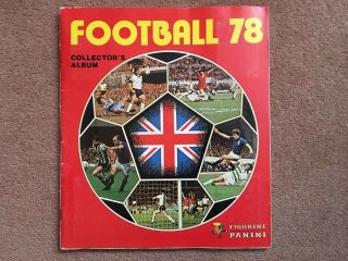Panini Football 78 Sticker Album.  Only 39 Stickers Missing.