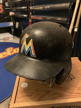 Martin Prado Game Helmet Miami Marlins
