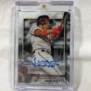 2019 Topps Tribute On Card Autograph Auto 198/199 Juan Soto Nationals