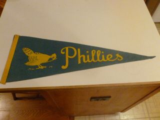 Philadelphia Phillies /jays 1943 28xx10 Pennant High End Collectors Grade Rare