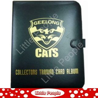 Afl Trading Cards Club Footy Album Folder Geelong (with 10 Pages)