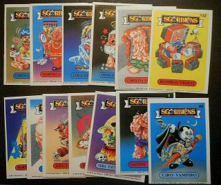 Pick From 1985 Series 1 Garbage Pail Kids Italy Sgorbions Nasty Nick & Others