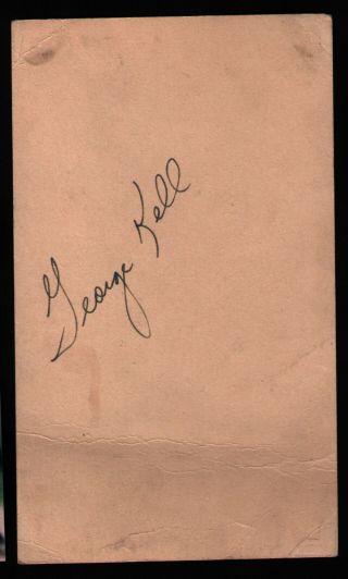 1948 George Kell Detroit Tigers Vintage Signed Government Postcard Gpc Hof 